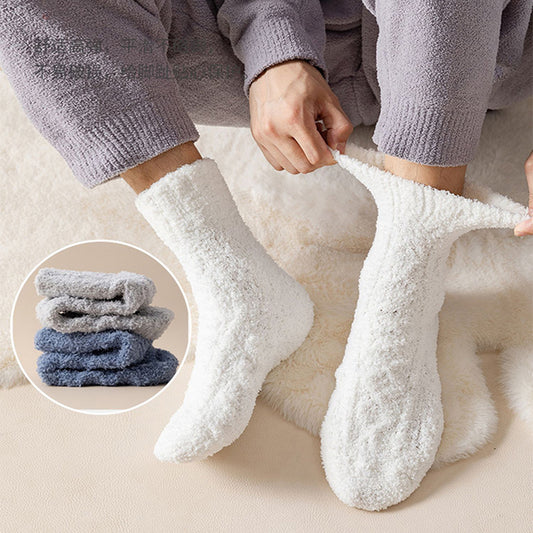 Winter socks Fuzzy Coral Fleece Women-Men