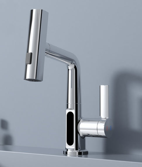 Intelligent Digital Display Faucet Pull-out Basin Faucet Temperature Digital