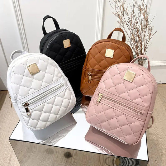 Mini Backpack For Women PU Leather