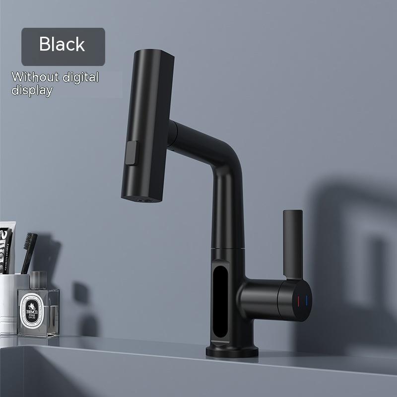 Intelligent Digital Display Faucet Pull-out Basin Faucet Temperature Digital